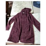 NO BOUNDARIES FEATHER SPACE DYE HOODIE CARDIGAN,