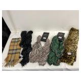 ASSORTED SCARVES, INCLUDES PLAID, SEQUINED,