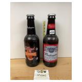 BUDWEISER, PROMOTIONAL BEER BOTTLES, AMBER GLASS,