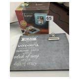 SARAH PEYTON HOME, GLASS PHOTO COASTERS W/ WOOD