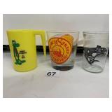 ASSORTED DRINKING GLASSES, INCLUDES ALBERT