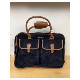 NAUTICA BRIEFCASE, NAVY CORDUROY CONSTRUCTION,