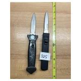 ASSORTED FOLDING KNIVES, CARBON FIBER PATTERN