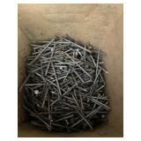 ASSORTED CONSTRUCTION NAILS, METAL, VARIOUS
