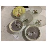 ASSORTED FLUSH MOUNT CEILING LIGHT FIXTURES,