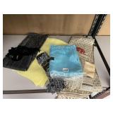 ASSORTED SCARVES, INCLUDES PASHMINA STYLE SHAWLS,