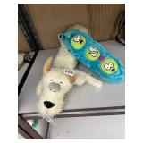 TOP PAW DOG TOYS, INCLUDES PLUSH HORNED CREATURE,