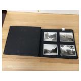 VINTAGE PHOTOGRAPH ALBUM, BLACK PAGES,