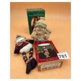 BK COLLECTIBLES LUMIERE HAND-CRAFTED GLASS SANTA