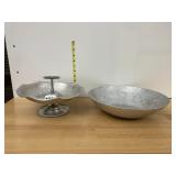 WILSON SPECIALTIES HAND WROUGHT ALUMINUM SERVING