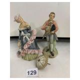 LEFTON CHINA FIGURINES, PORCELAIN COUPLE IN