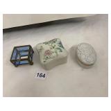 ASSORTED DECORATIVE BOXES, INCLUDES BRASS AND