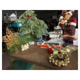 ASSORTED CHRISTMAS DECOR, INCLUDES SPOT LITE
