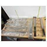 SLATWALL DISPLAY ARMS, CHROME FINISH, MULTI-HOOK