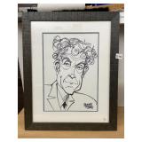 CLARENCE BUTLER ORIGINAL INK DRAWING, PORTRAIT