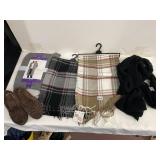 ASSORTED APPAREL, INCLUDES CARDIGAN, SCARVES,