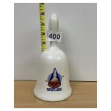 KENNEDY SPACE CENTER COMMEMORATIVE BELL, CERAMIC,
