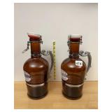 FRONT STREET BREWERY, AMBER GLASS GROWLERS,