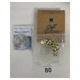 WENDELL AUGUST METAL ORNAMENT, CARRIAGE DESIGN,