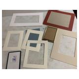 ASSORTED PICTURE MATS AND FRAMES, INCLUDES GOETHE