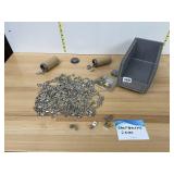 ASSORTED SHELF PINS, METAL, VARIOUS SIZES,