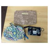 VERA BRADLEY QUILTED COSMETIC BAG, VERA BRADLEY