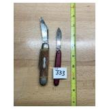 COLONIA FOLDING KNIFE, JIGGED BONE HANDLE,