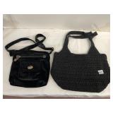 LINA CROCHET TOTE BAG, FLORAL LINING, MAGNETIC
