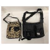 JACLYN SMITH LEOPARD PRINT CROSSBODY BAG,