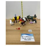 COW PARADE FIGURINES, BUMBLE BEE COW, MISS