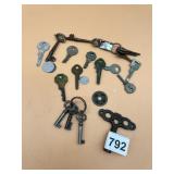 ASSORTED KEYS, INCLUDES SKELETON KEYS, CABINET