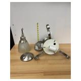 BRUSHED NICKEL PENDANT LIGHT FIXTURES, FROSTED