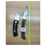 ASSORTED FOLDING KNIVES, INCLUDES SUPERKNIFE