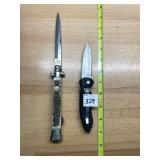 FALCON ITALY HORN HANDLE STILETTO, STAINLESS