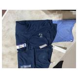 TERRA AND SKY NAVY V-NECK TEES, LIGHT BLUE V-NECK