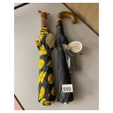 WHITE STAG SMILEY FACE PRINT UMBRELLA, J.G. HOOK