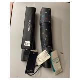 NAUTICA BLACK FOLDING UMBRELLA, TOTES AUTOMATIC