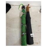 J.G. HOOK DUCK PRINT UMBRELLA, GREEN,