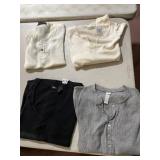 ASSORTED LADIES TOPS, INCLUDES FADED GLORY RIBBED