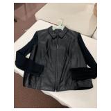 JACLYN SMITH CLASSIC JACKET, GENUINE LEATHER