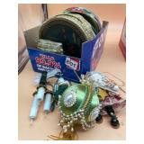 ASSORTED HOLIDAY DECOR, INCLUDES FABRIC ORNAMENT