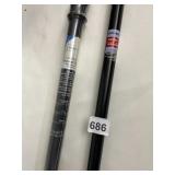 MAINSTAYS EASY HANG SHOWER ROD, ADJUSTABLE, CHIP
