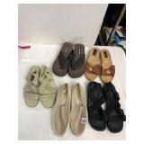 ASSORTED WOMENS SANDALS AND SLIP-ONS, INCLUDES