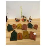 THANKSGIVING DECOR, INCLUDES THREE FIGURINES,