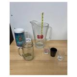 ASSORTED BREWERY GLASSWARE, INCLUDES LOWENBRAU