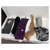 ASSORTED FASHION SCARVES, INCLUDES PEACE SIGN