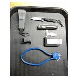 ASSORTED TACTICAL KNIVES, PUSH DAGGER, FOLDING