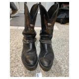 HARLEY-DAVIDSON LEATHER MOTORCYCLE BOOTS, BLACK