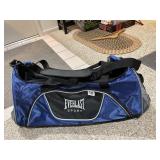 EVERLAST SPORT DUFFEL BAG, BLUE AND BLACK, ZIPPER