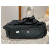 AMERICAN TOURISTER DUFFEL BAG, BLACK, ZIPPER